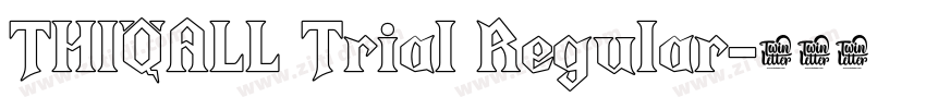 THIQALL Trial Regular字体转换